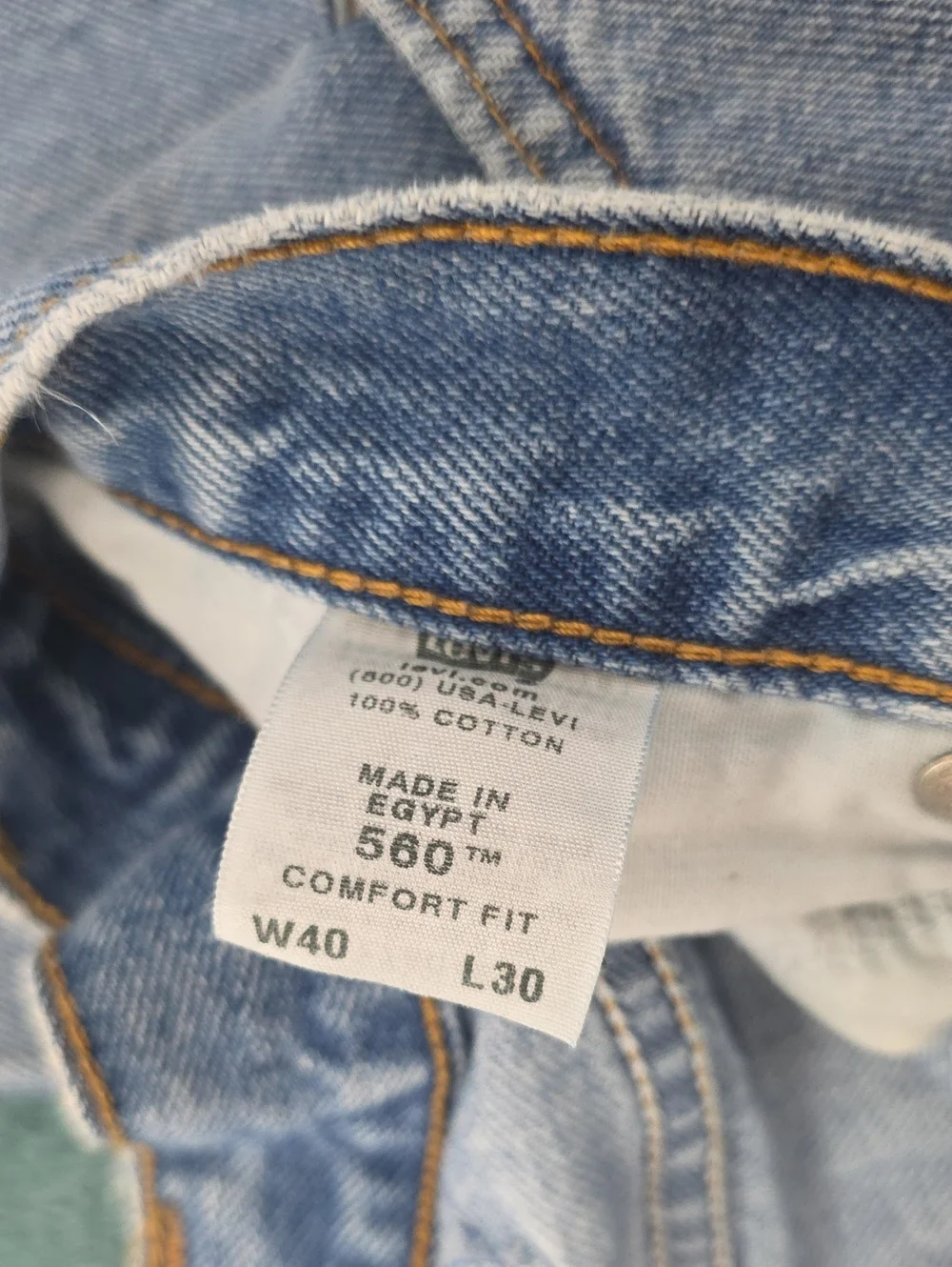Levi's 560's Men's Light Blue Comfort Fit Jeans